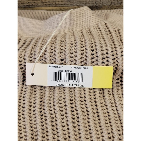 Summersalt Crochet Halter Beach Cover Dress Size XL Retail $145 - Picture 5 of 8